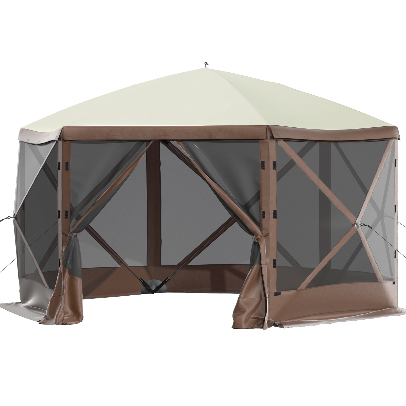 Camping Pop-up Gazebo Tent Waterproof Screen Shelter For Camping_voghion.com